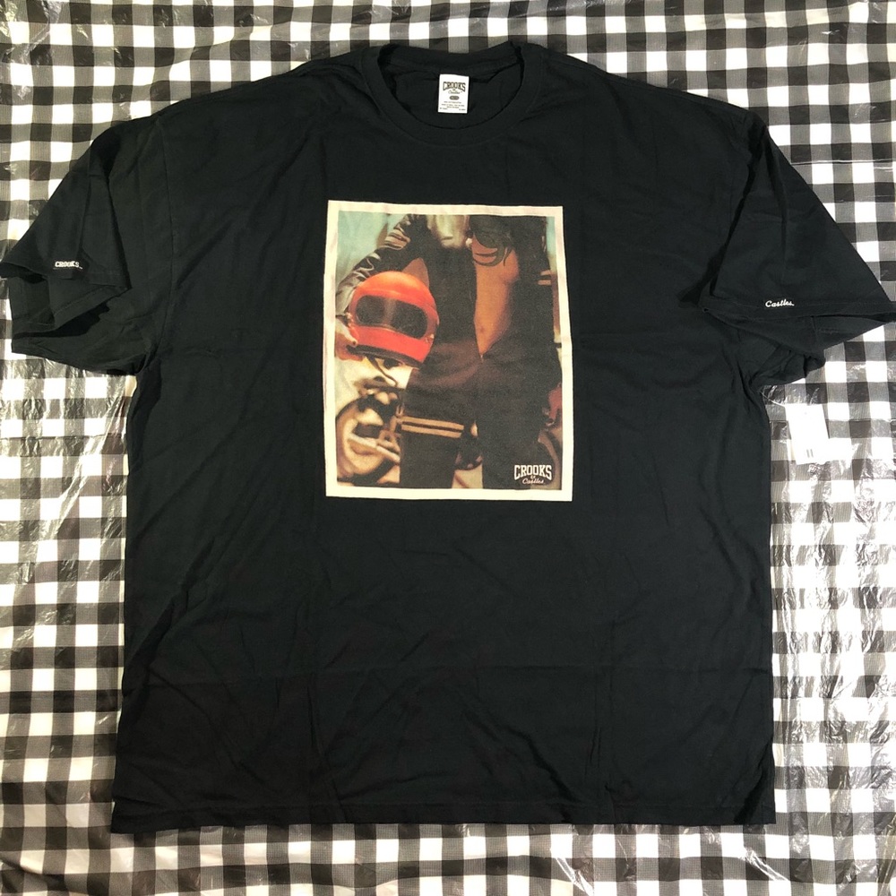 Crooks & Castles Cafe Biker Chick With Tags Black - Picture 1 of 7